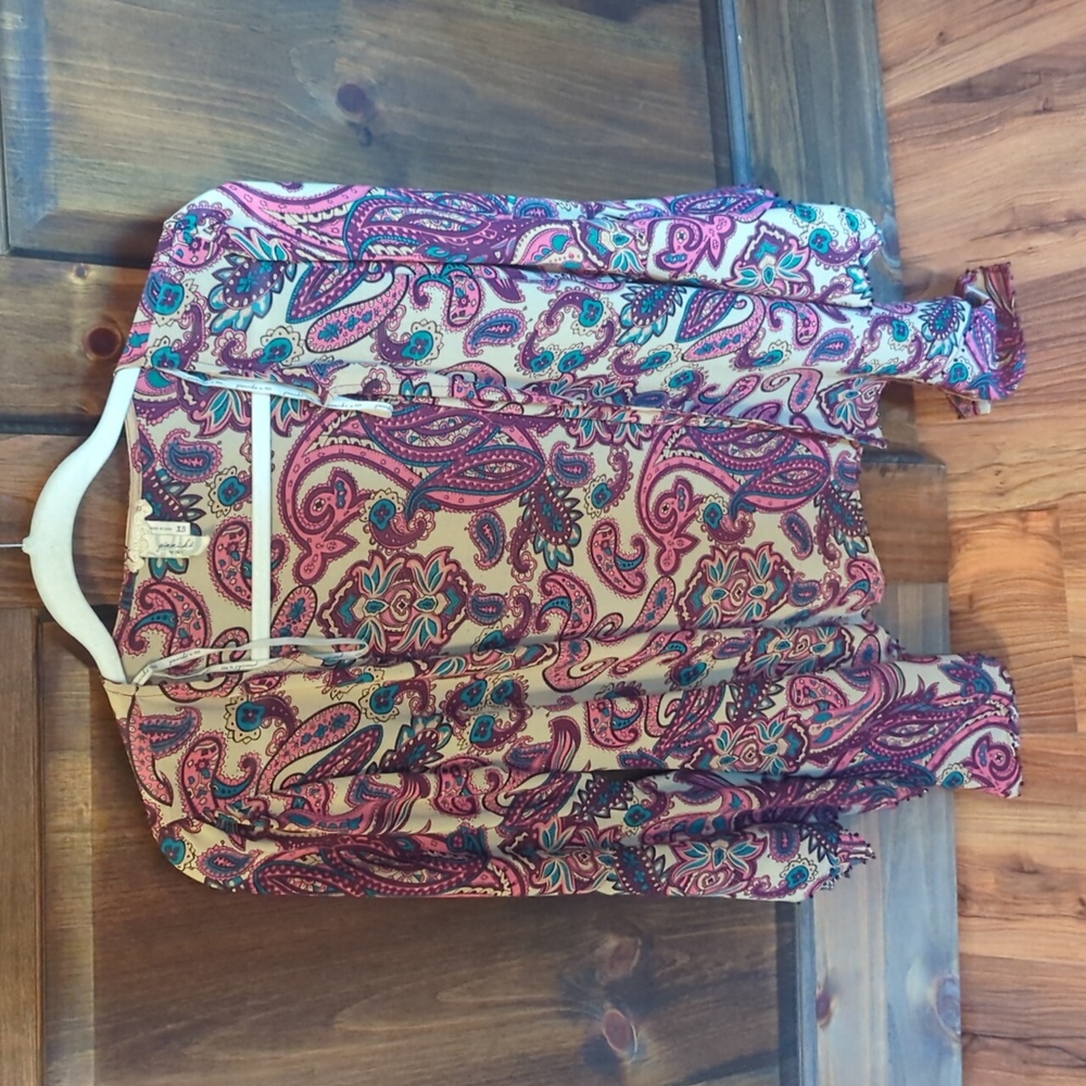 Paisley Print Cardigan